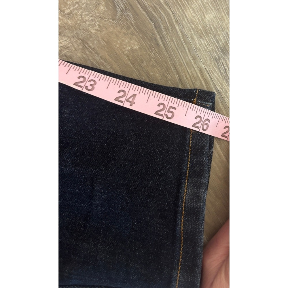 Everlane The Curvy High-Rise Skinny Jean Dark Indigo Blue‎ Denim Size 31 Crop - Picture 6 of 7
